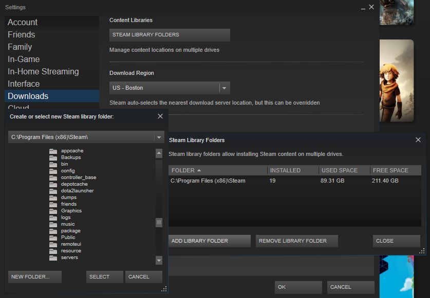 Steam Choose Diectory To Download Game Into